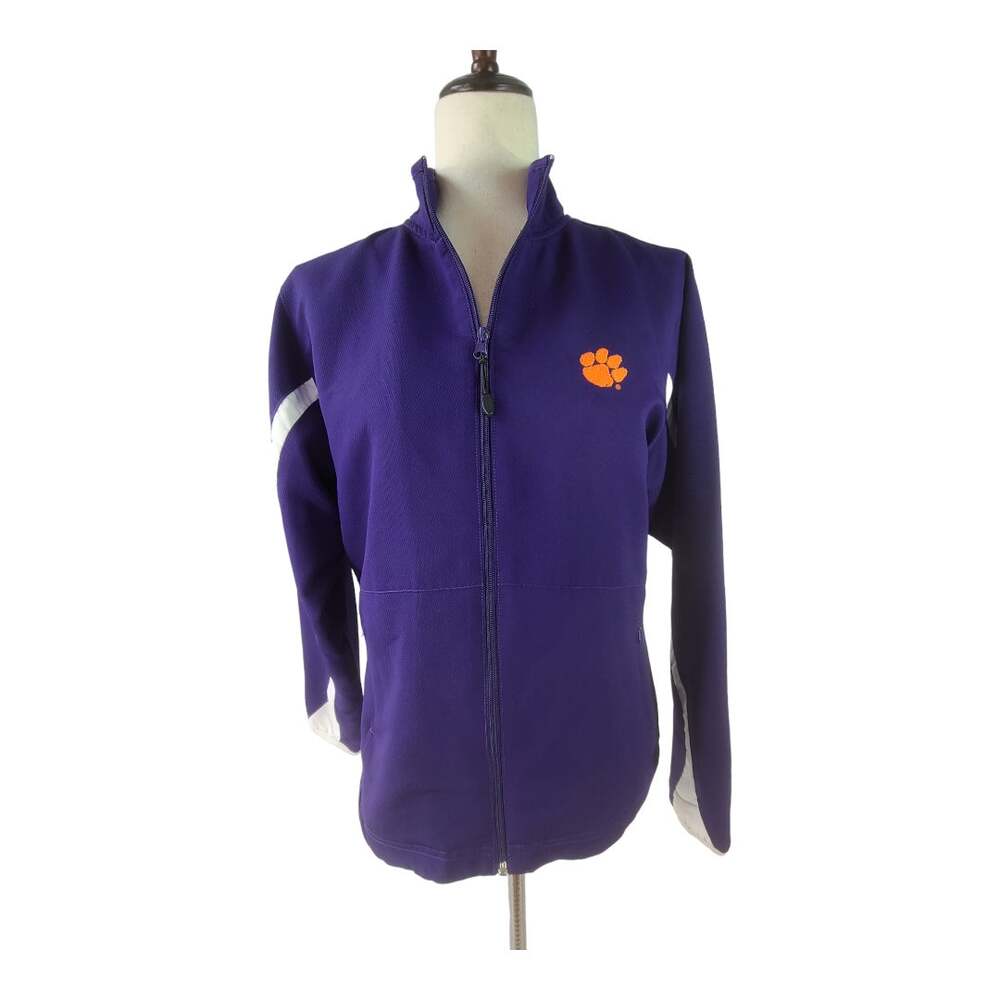 Russell Purple Clemson Activewear Zip Up Lined Jacket Size M